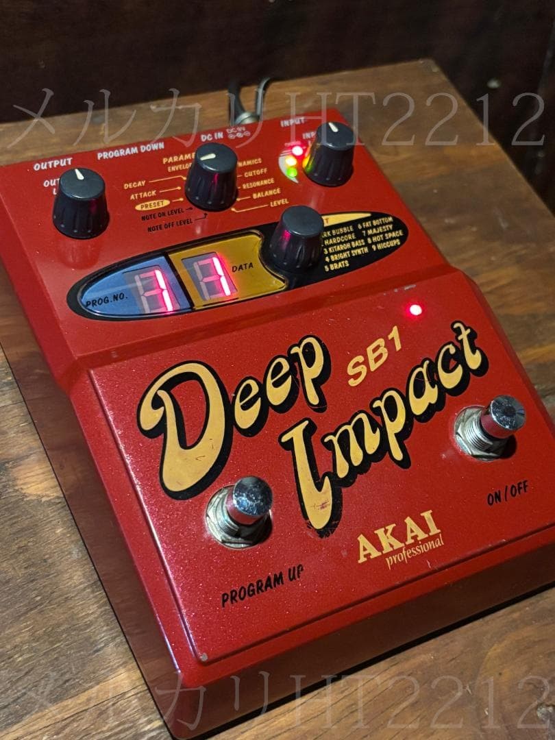 AKAI Deep Impact SB-1 Bass Synth Analog Effect Pedal Used