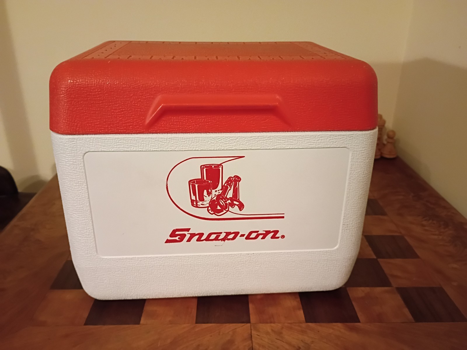 Vintage Snap On Tools Cooler Gott Brand Model 1806 Red & White