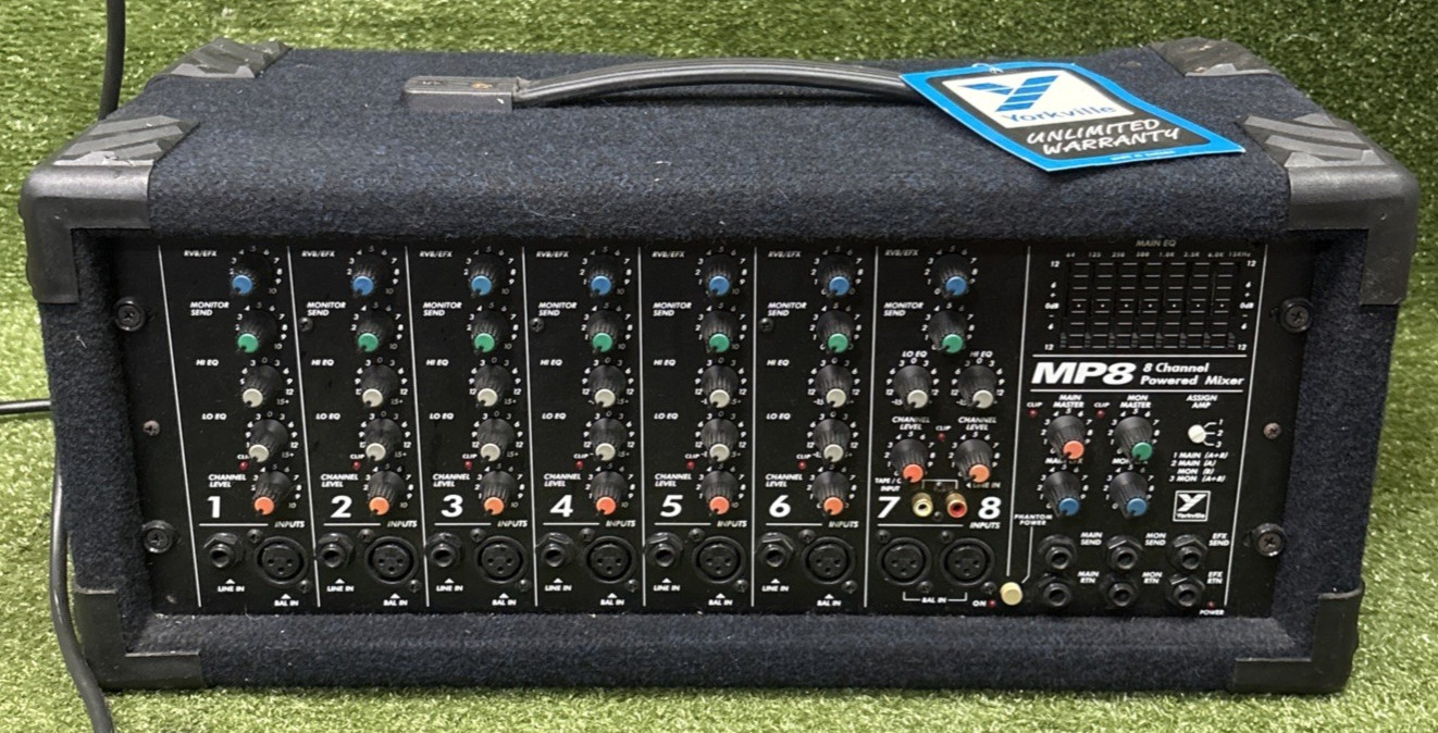 YORKVILLE MP8 8-CHANNEL POWERED MIXER