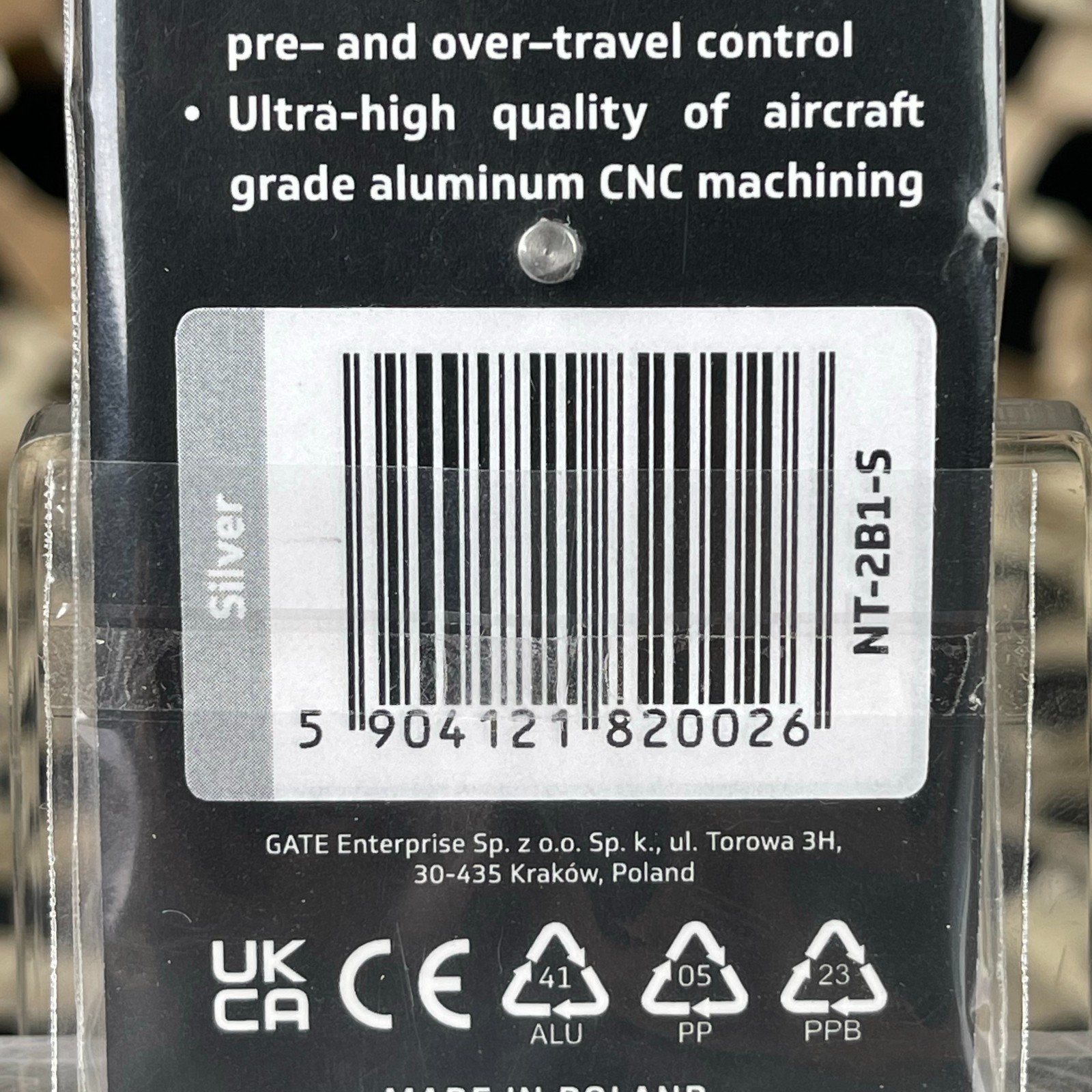 NEW Gate Nova Adjustable Aluminum Trigger - 2B1 - Silver (NT-2B1-SLVR)