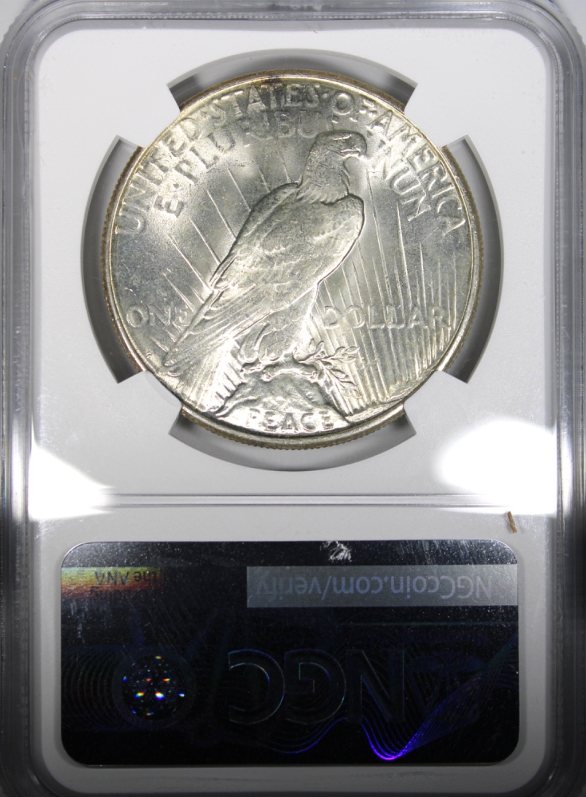 1922-S Peace Dollar NGC MS62 Better Date $1 Uncirculated