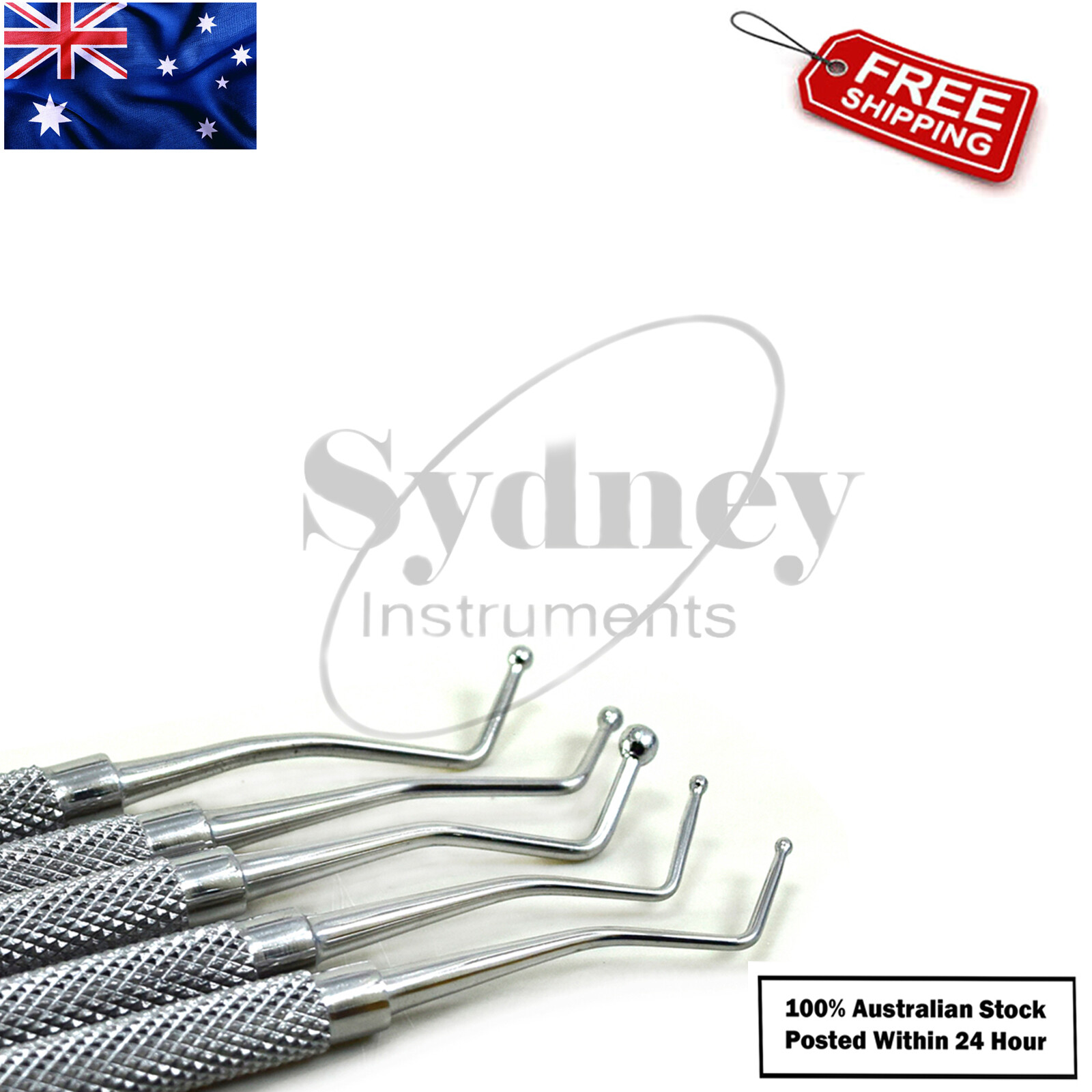 Dental Amalgam Filling Instruments Composite Flat Plastic Ball Tip Burnisher Lab