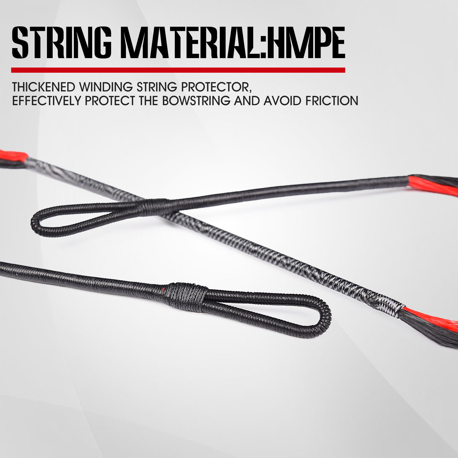 Red & Black 26.5" Replacement String for 175Lbs Barnett Mag Cat Jaguar Crossbow