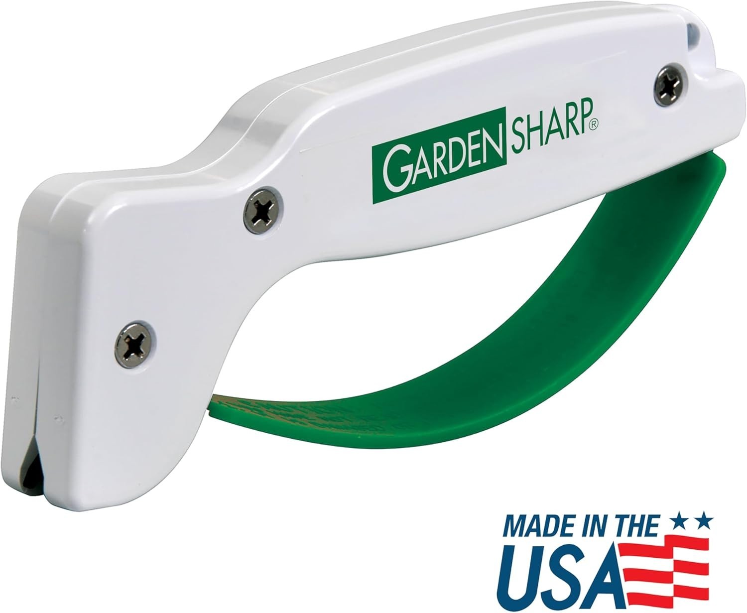 Ergonomic Garden Tool Sharpener for Lawnmower and Pruning Tools - Safe Design