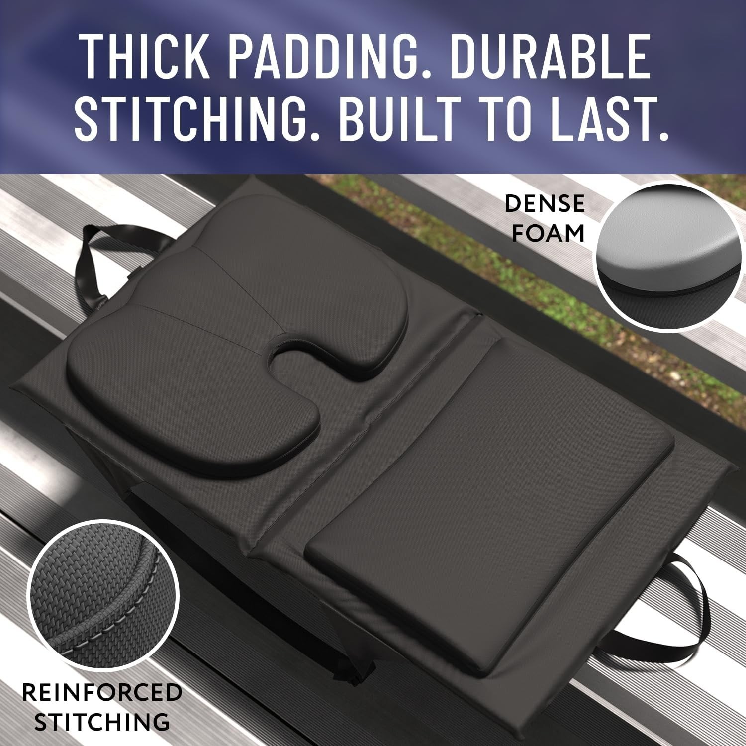Stadium Seats with Back Support - Adjustable Memory Foam Bleacher Chairs with...