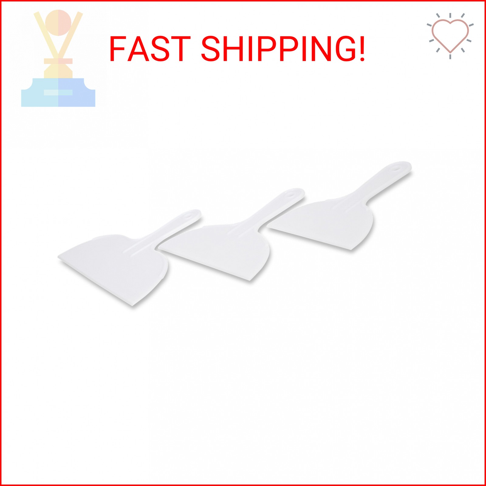 Wal-Board Tools 88-066 Plastic Taping Knife Set, 6-8-10 in. (3 Pack)