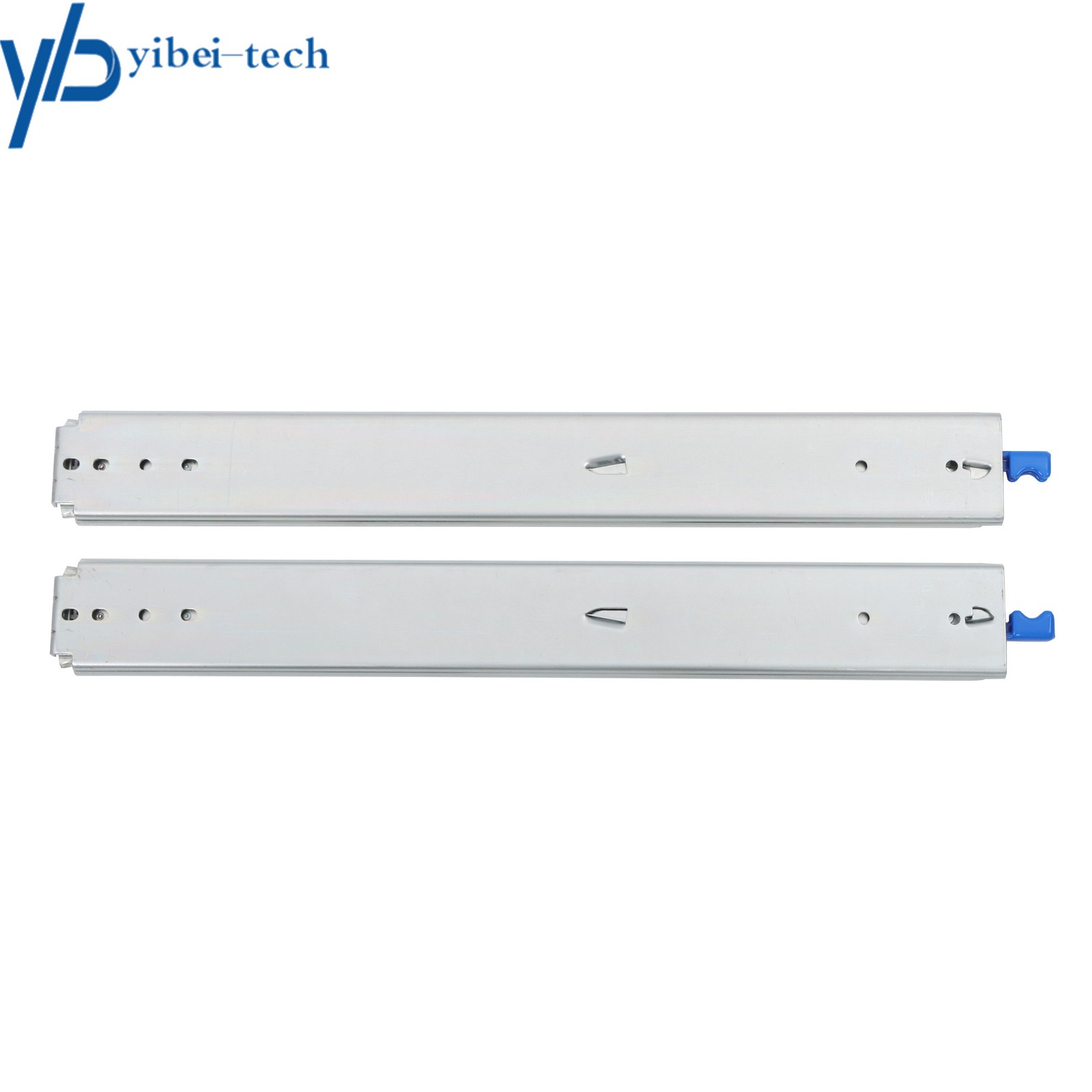 1 Pair Locking Drawer Slides 24" Full Extension & Lock 500 lb Load Capacity