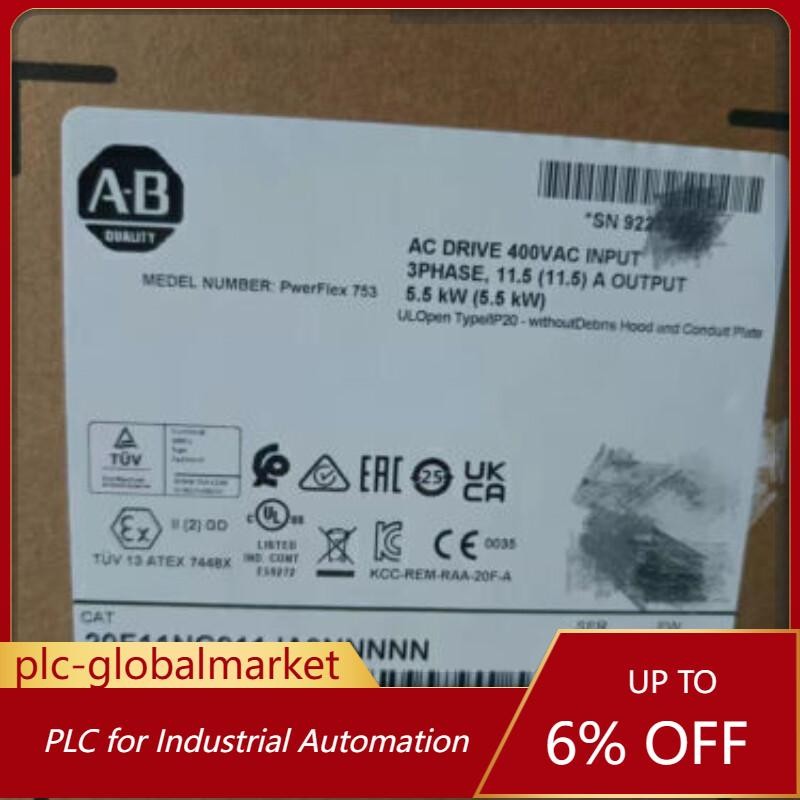 New Sealed AB 20F11NC011JA0NNNNN PowerFlex 753 AC Drive 5.5kw US Free Tax