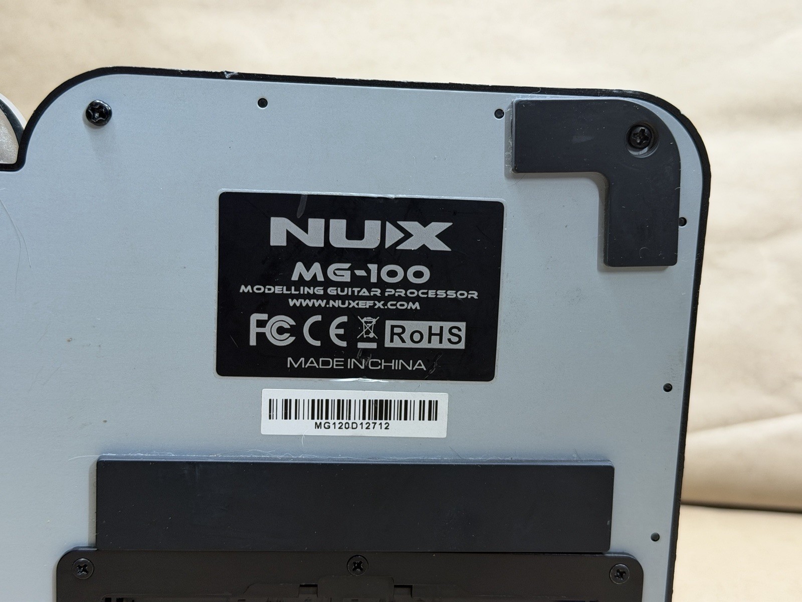 NUX MG-100 Multi-Effects Modeling Guitar Processor Pedal Only | No Power Adapter