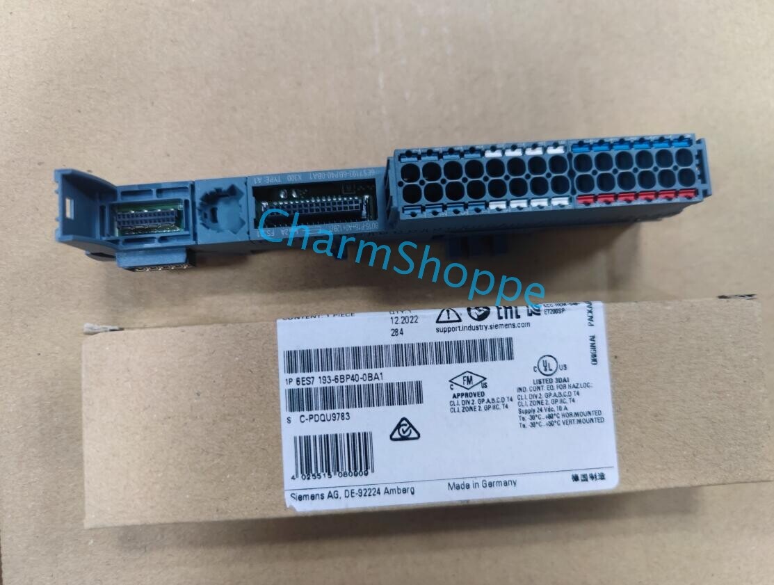 1PCS SIEMENS New In Box BaseUnit 6ES7193-6BP40-0BA1 Fast Shipping