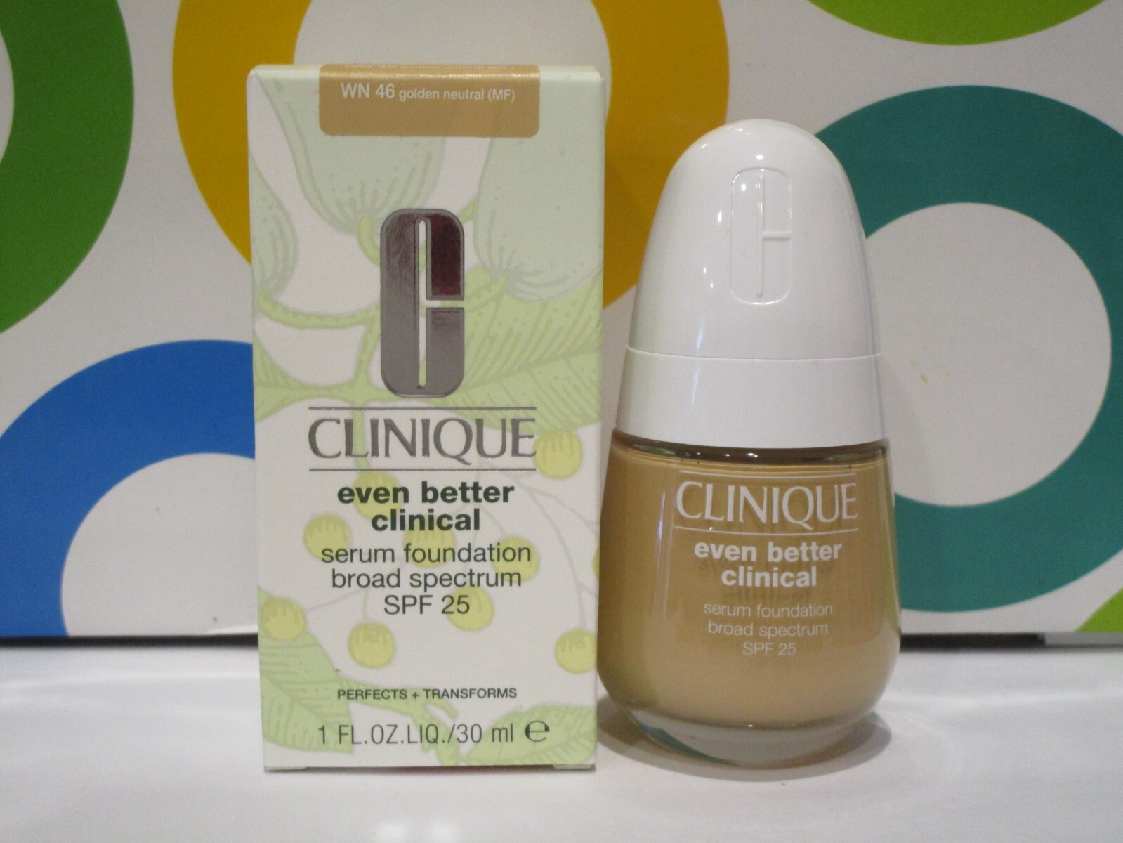 CLINIQUE ~ EVEN BETTER CLINICAL SERUM FOUNDATION ~ # WN 46 GOLDEN NEUTRAL ~ 1 OZ