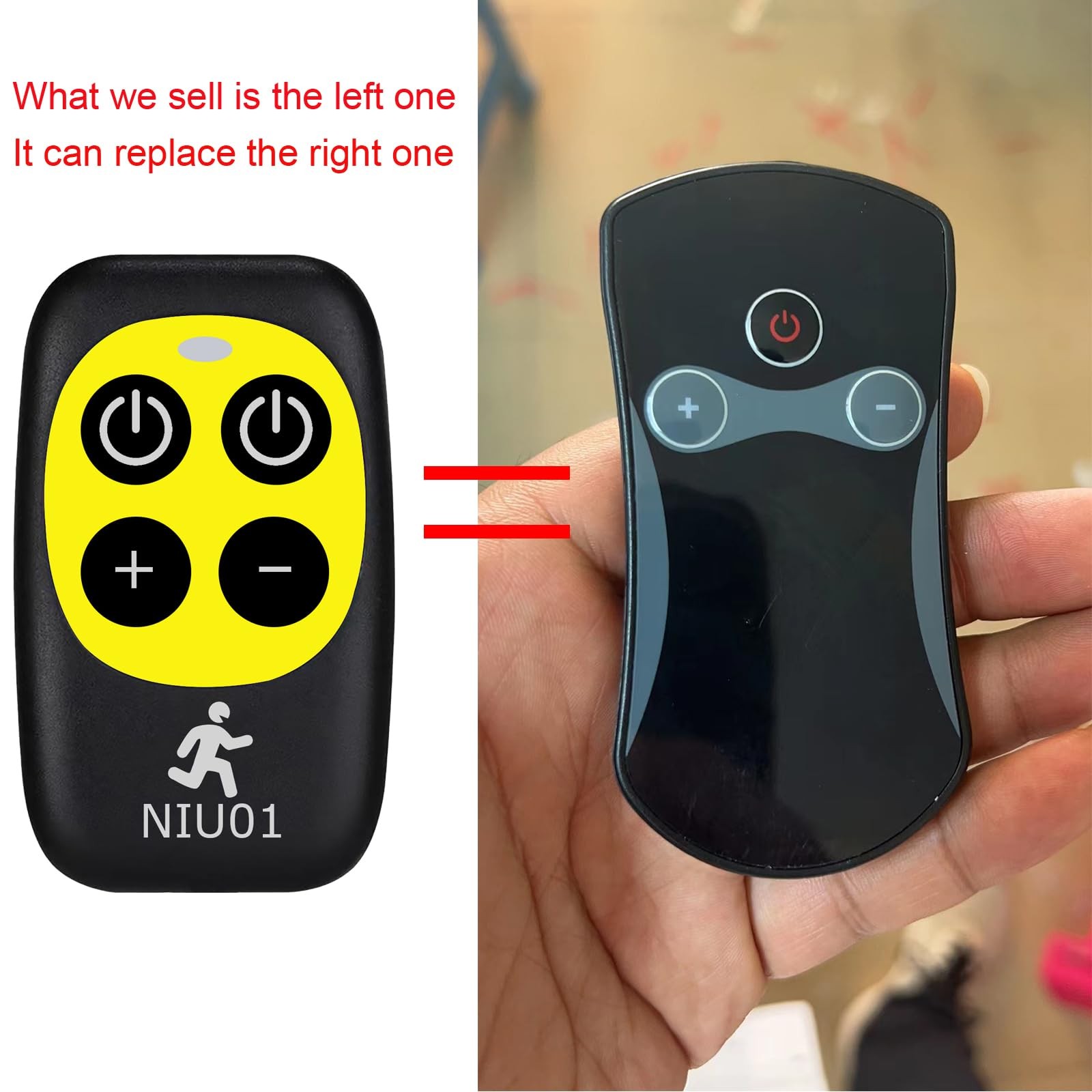 Replacement Remote Control for Specific Superfit Costway Treadmill Black