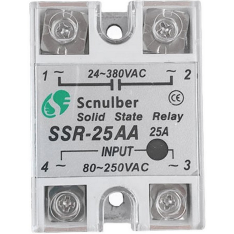 1PC New Scnulber SSR-25AA SSR25AA Solid State Relay 25A Free Shipping