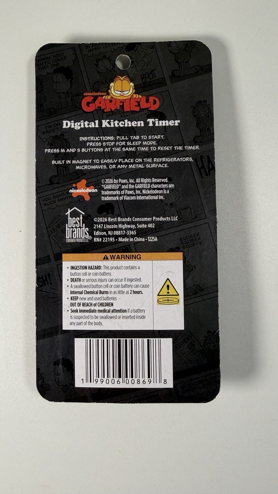 NEW Garfield Digital Kitchen Timer