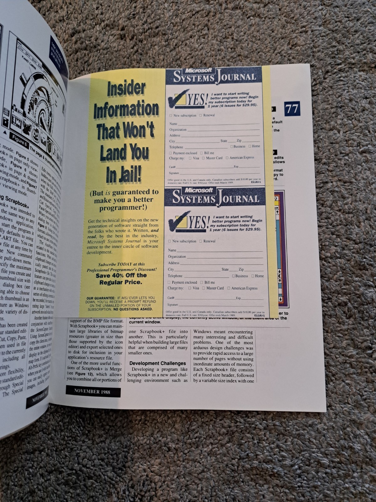 Microsoft System Journal November 1988 Vol. 3 No. 6