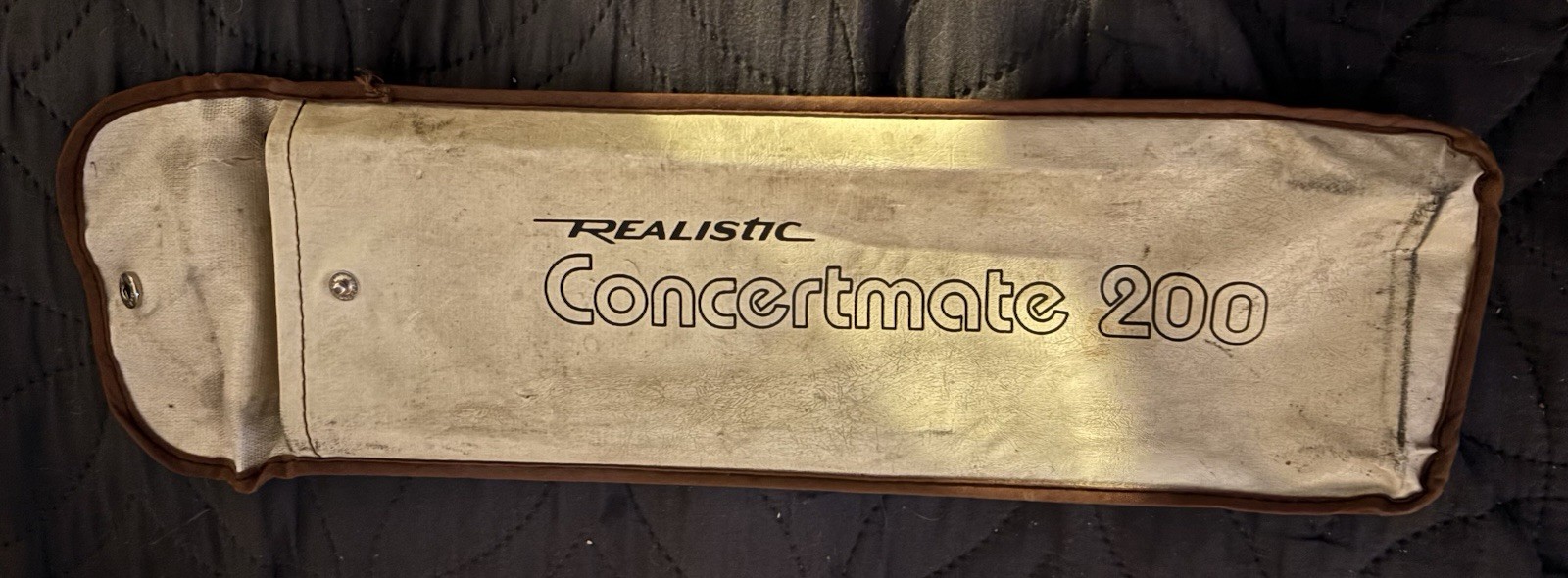 Realistic Concertmate 200 Keyboard Synthesizer Complete With Case & Instructions