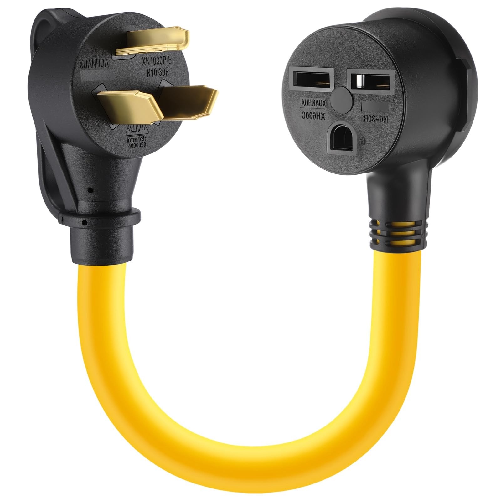 3 Prong to 3 Prong Dryer Adapter Compatible with Nema 10-30p to 6-30r 240v 50...