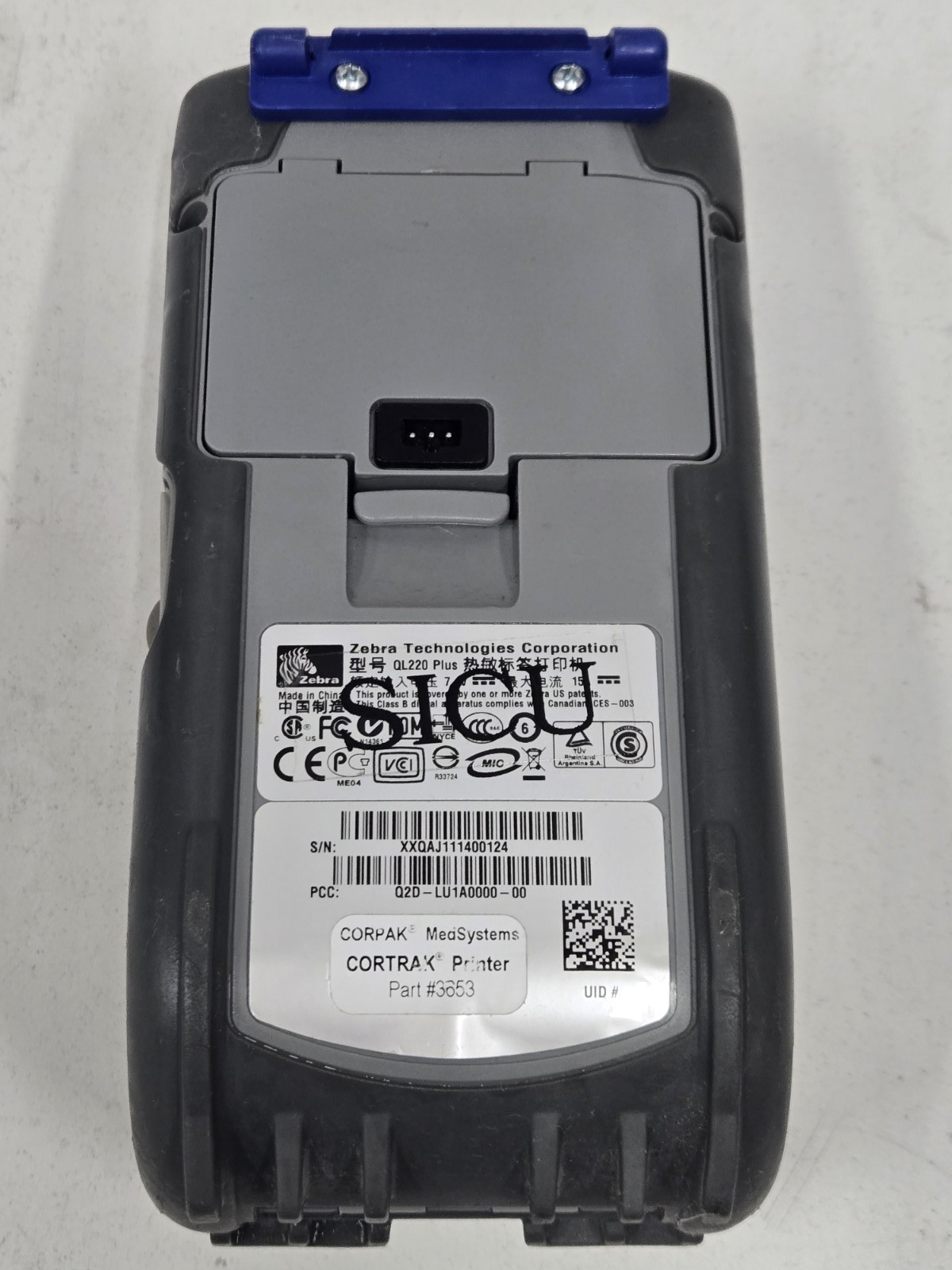 Zebra QL220 Plus Portable Barcode Direct Thermal Printer NO Charger