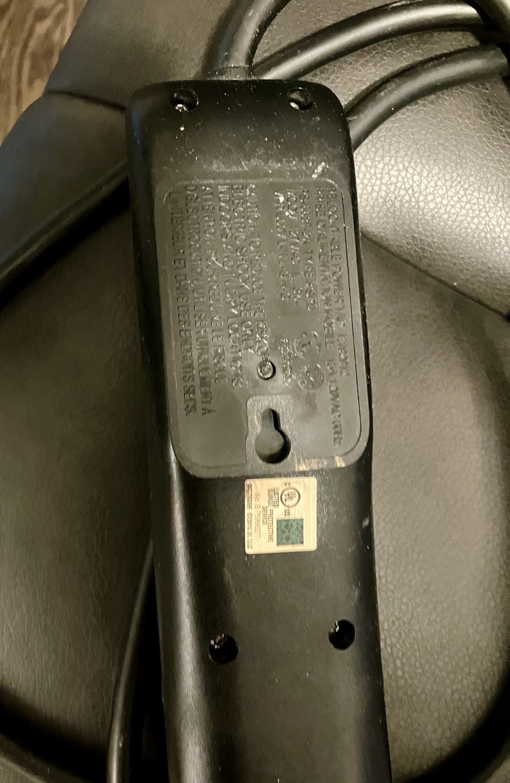 GE Power Surge Protector Black with Six Protected Outlets