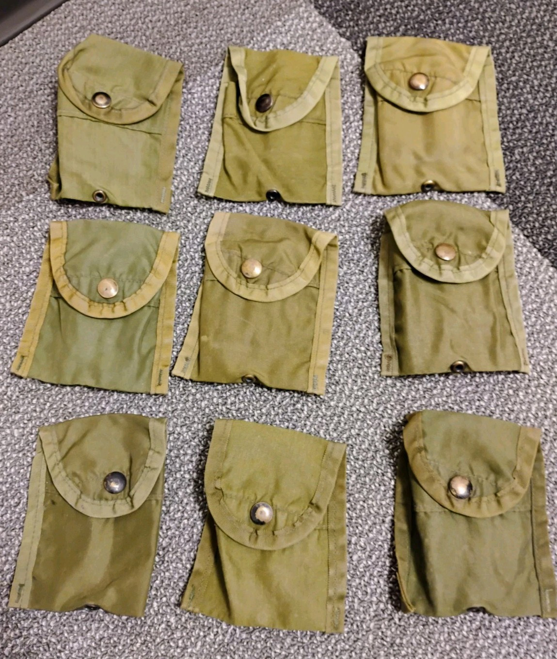 US Army FIRST AID COMPASS POUCH w Alice Clip - No Visible US Stamp on outside VG