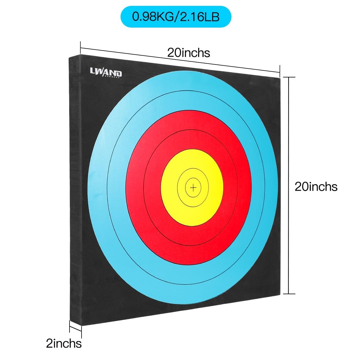 20" High-Density Foam Archery Target - Ideal for Backyard Bow & Arrow Practice