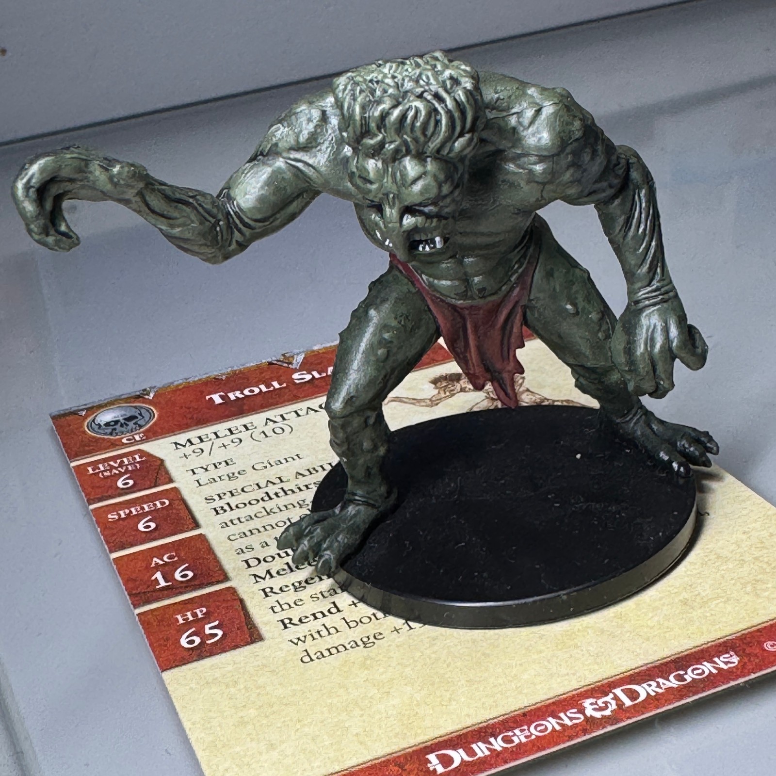 Dungeons & Dragons D&D Miniatures Angelfire TROLL SLASHER #59