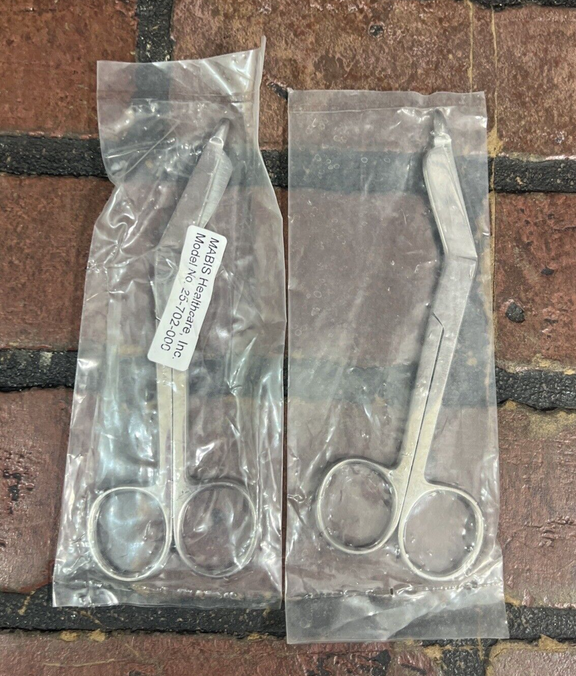 Lot of 2 Mabis 25-702-000 Lister Bandage Scissors, 5.5"