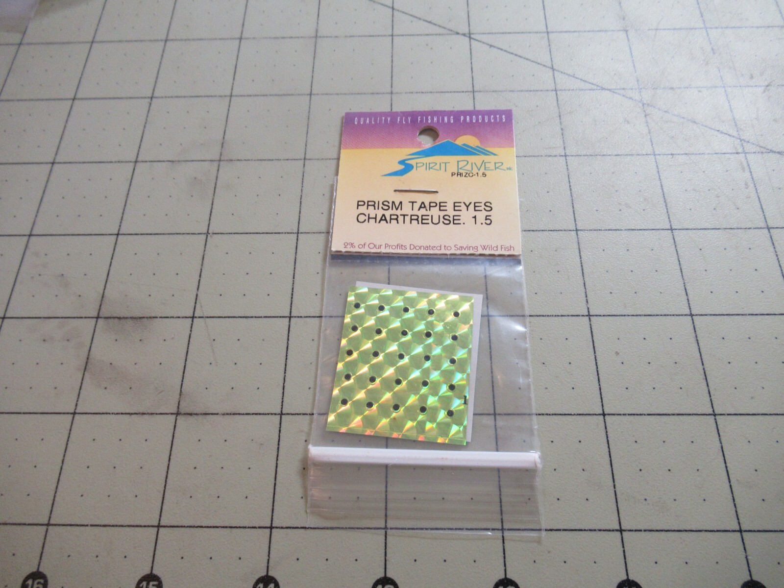 50 Prism Tape Fishing Realistic Adhesive Fly Tying  Lure Making Eyes CHART / 1.5