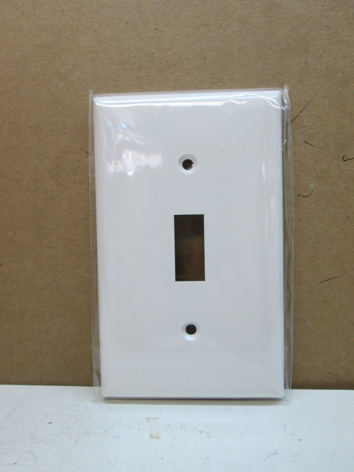 10-Pack Single one 1 Gang Unbreakable Toggle Light Switch Cover Wall Plate White