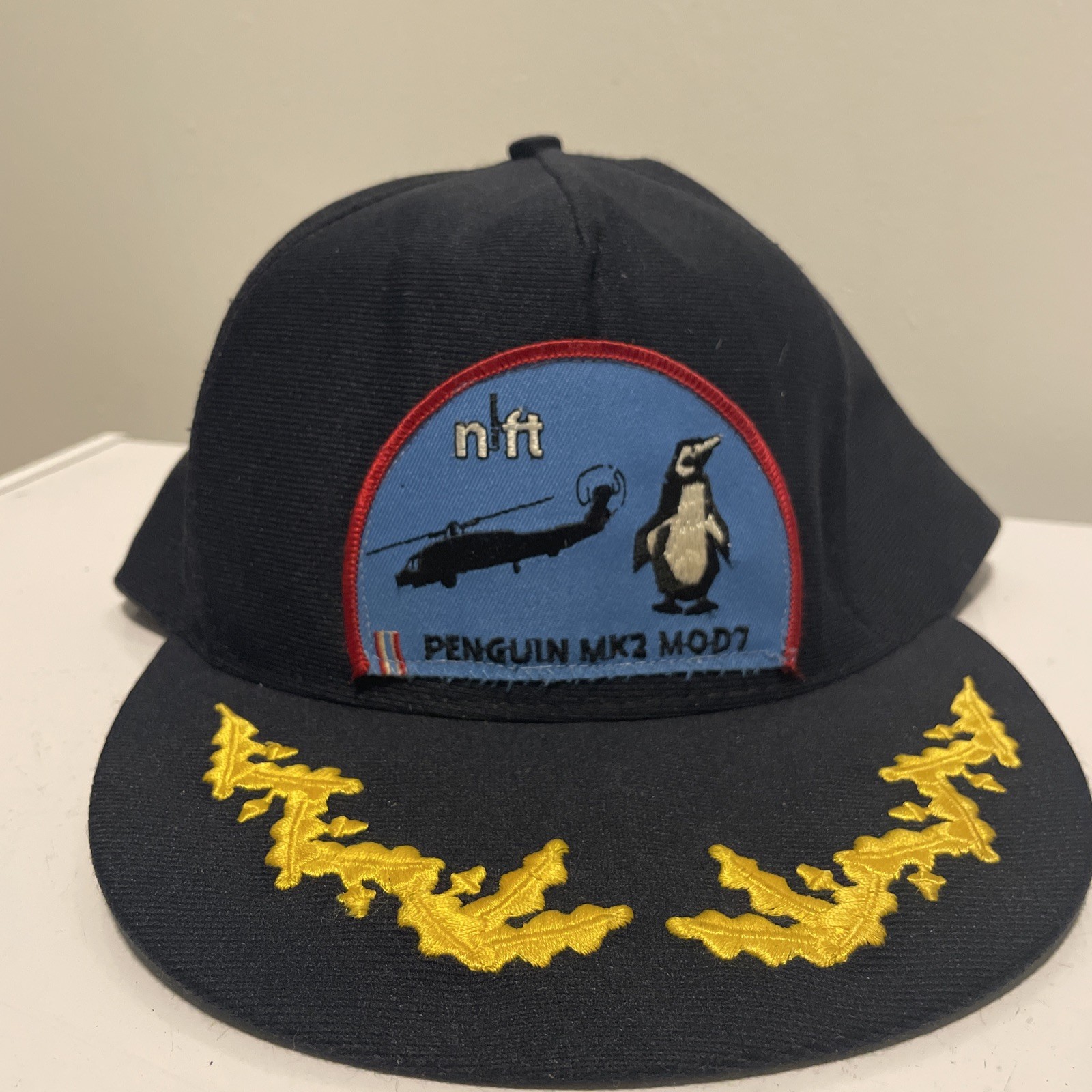 Original US Navy Penguin MK2 MOD7 Helicopter Patch SnapBack Hat