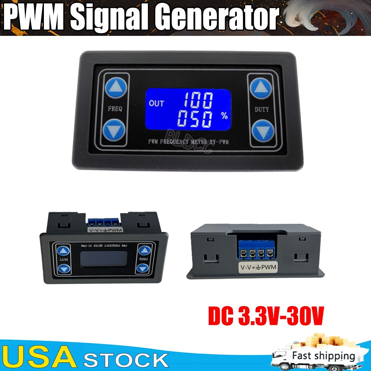 1Hz-150KHz PWM Signal Generator Module Adjustable PWM Pulse Frequency Duty Cycle