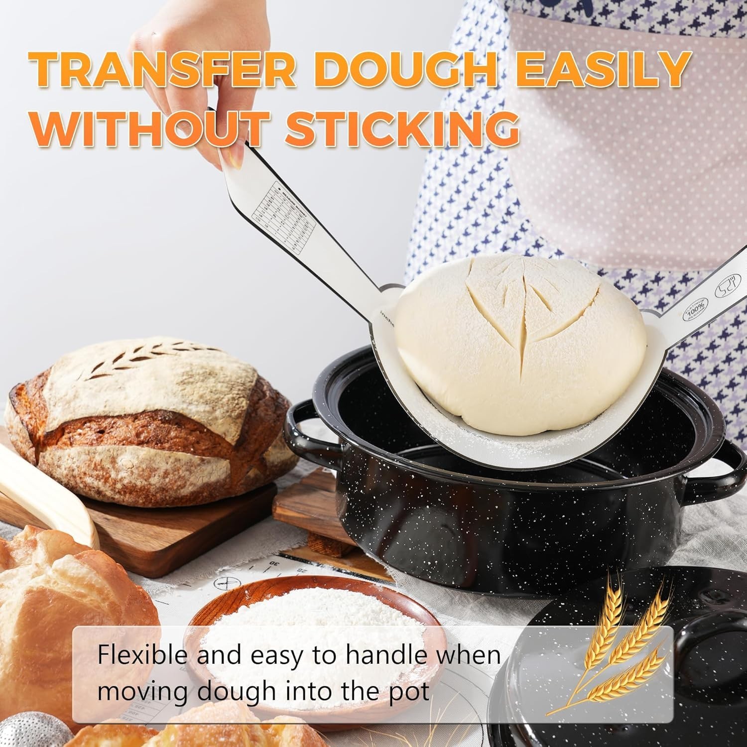 34 oz Sourdough Starter Kit: Complete Beginner’s Bread Baking Set in Yellow