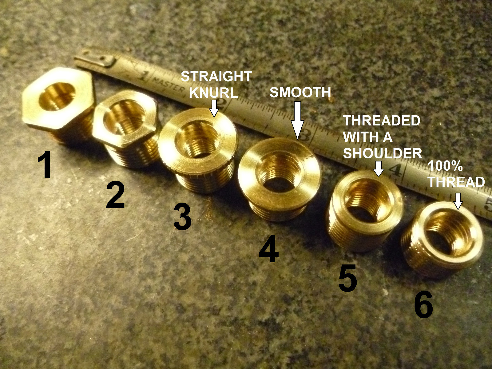 BRASS SHIFT KNOB INSERT SCA MODEL A T HARLEY INDIAN RAT ROD IMPALA 32 DUCE