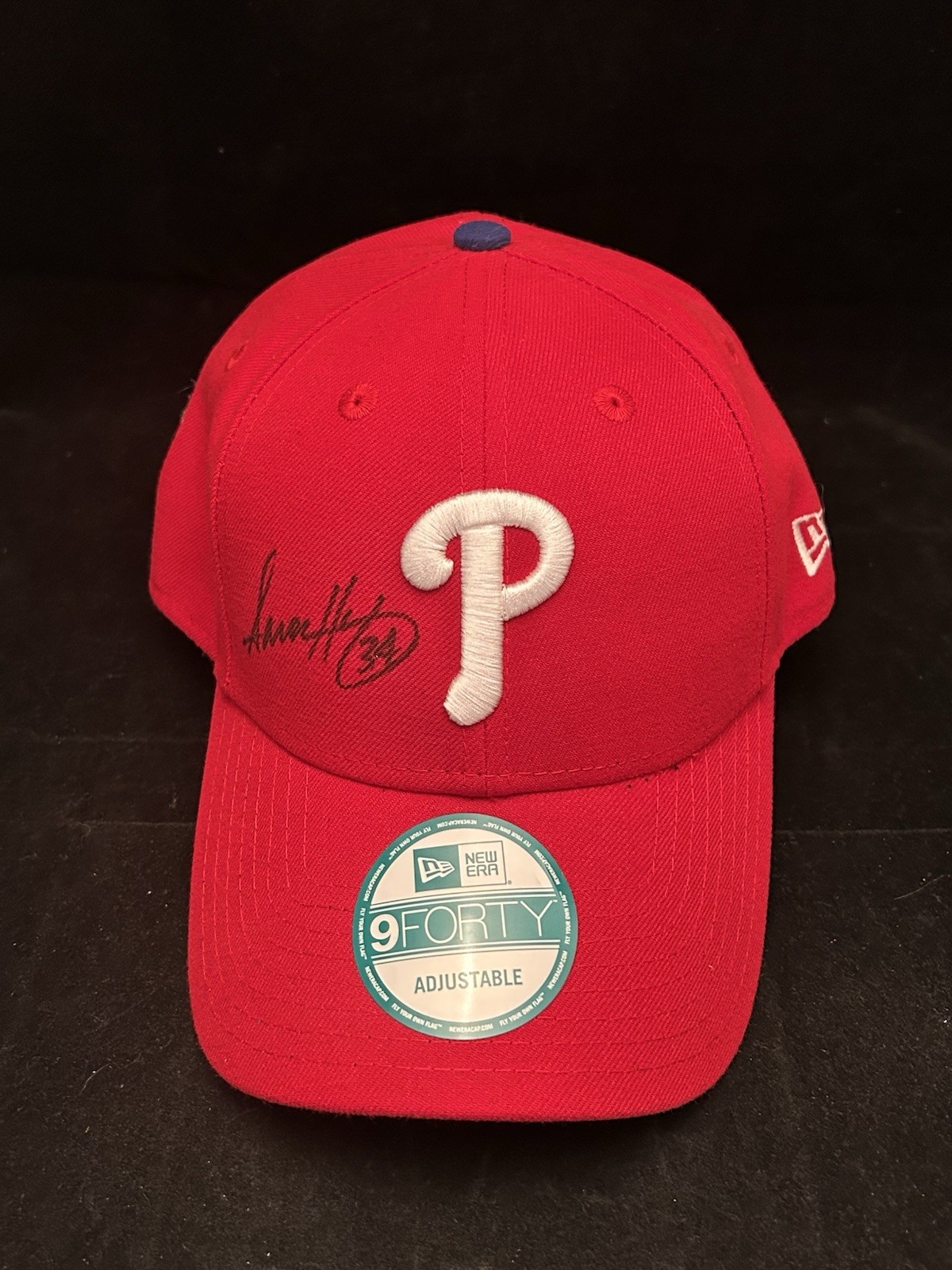 Aaron Harang Autographed Signed Phillies Hat Cap MLB Hologram COA