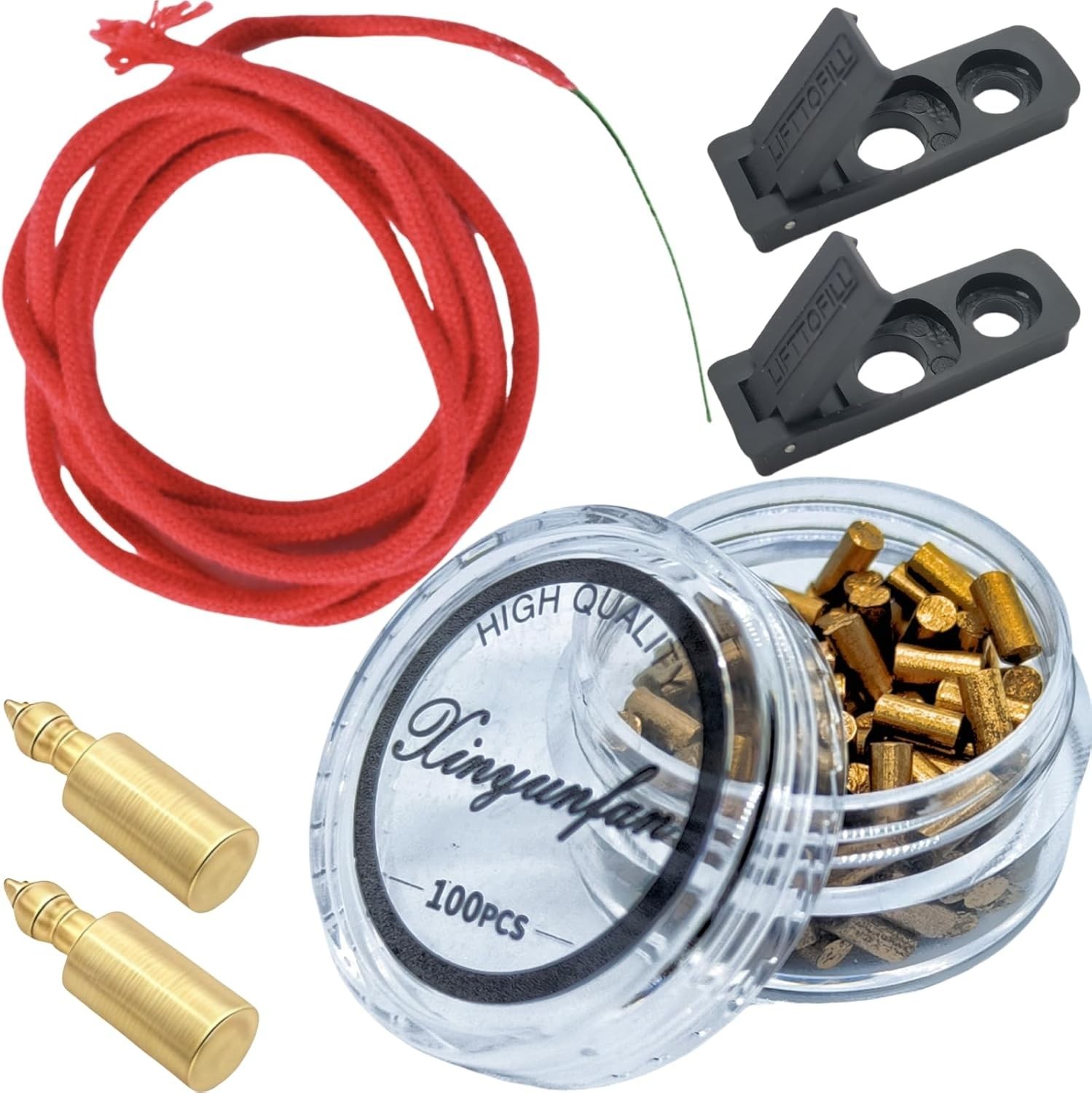 Lighter Flints and Wick Set, Lighter Repair Kit (100 Pcs Flints, Lighter Gasket,