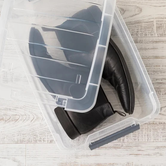 IRIS 12.9 Quart Buckle Up Storage Bin, 6-pack - *FREE SHIPPING*
