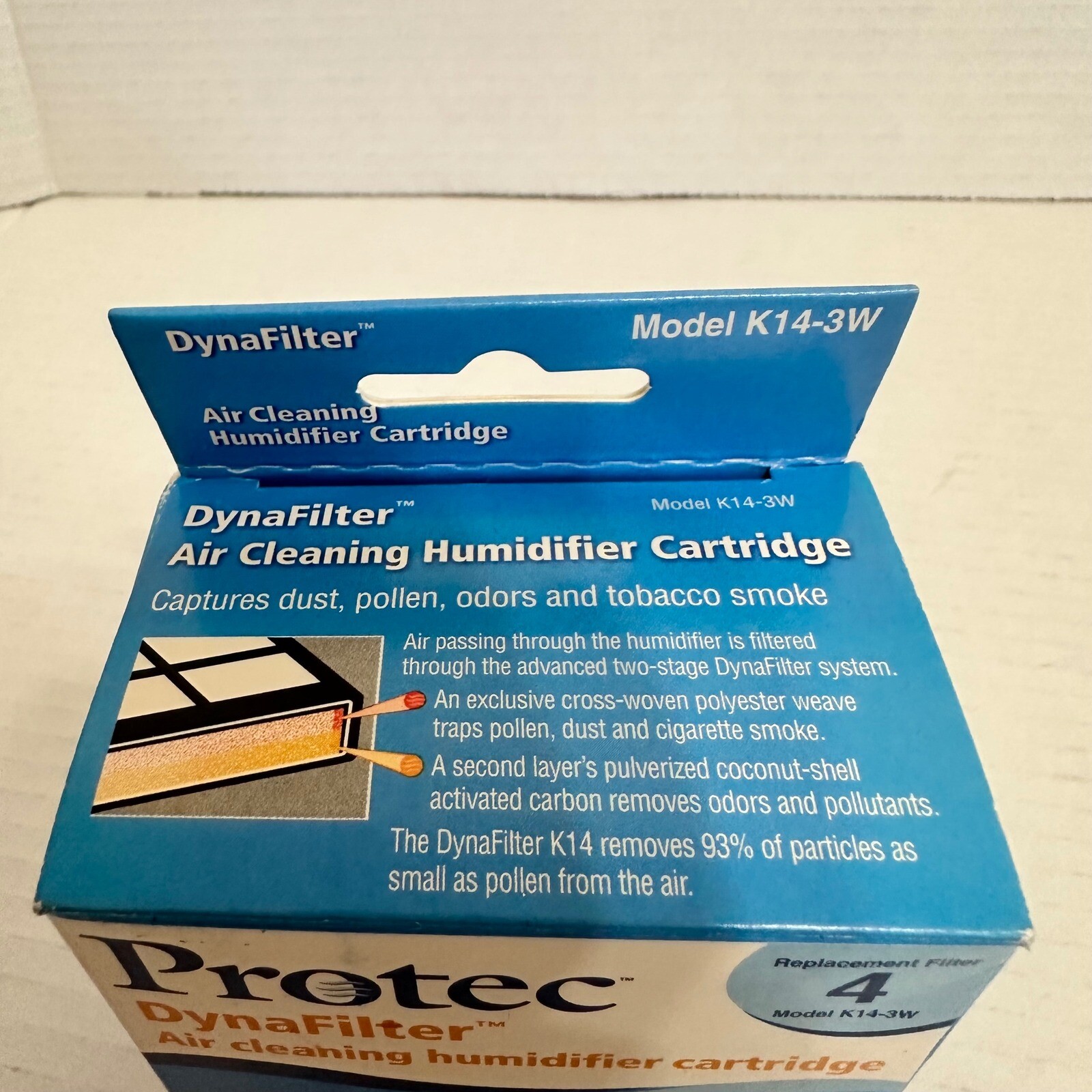 Protec DynaFilter Air Cleaning Humidifier Cartridge Replacement Filter 3 pack