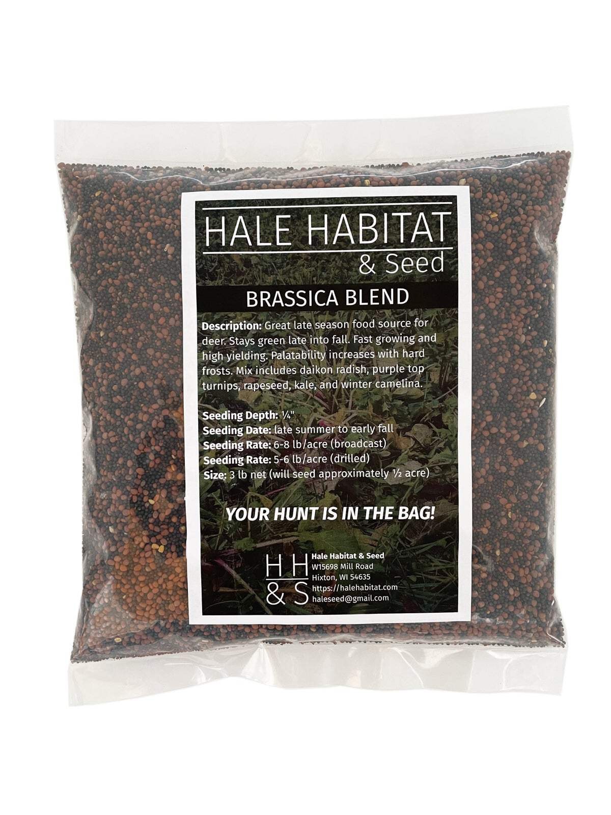 Brassica Blend Seed Mix | Deer Wildlife Fall Food Plot Forage Habitat Seed