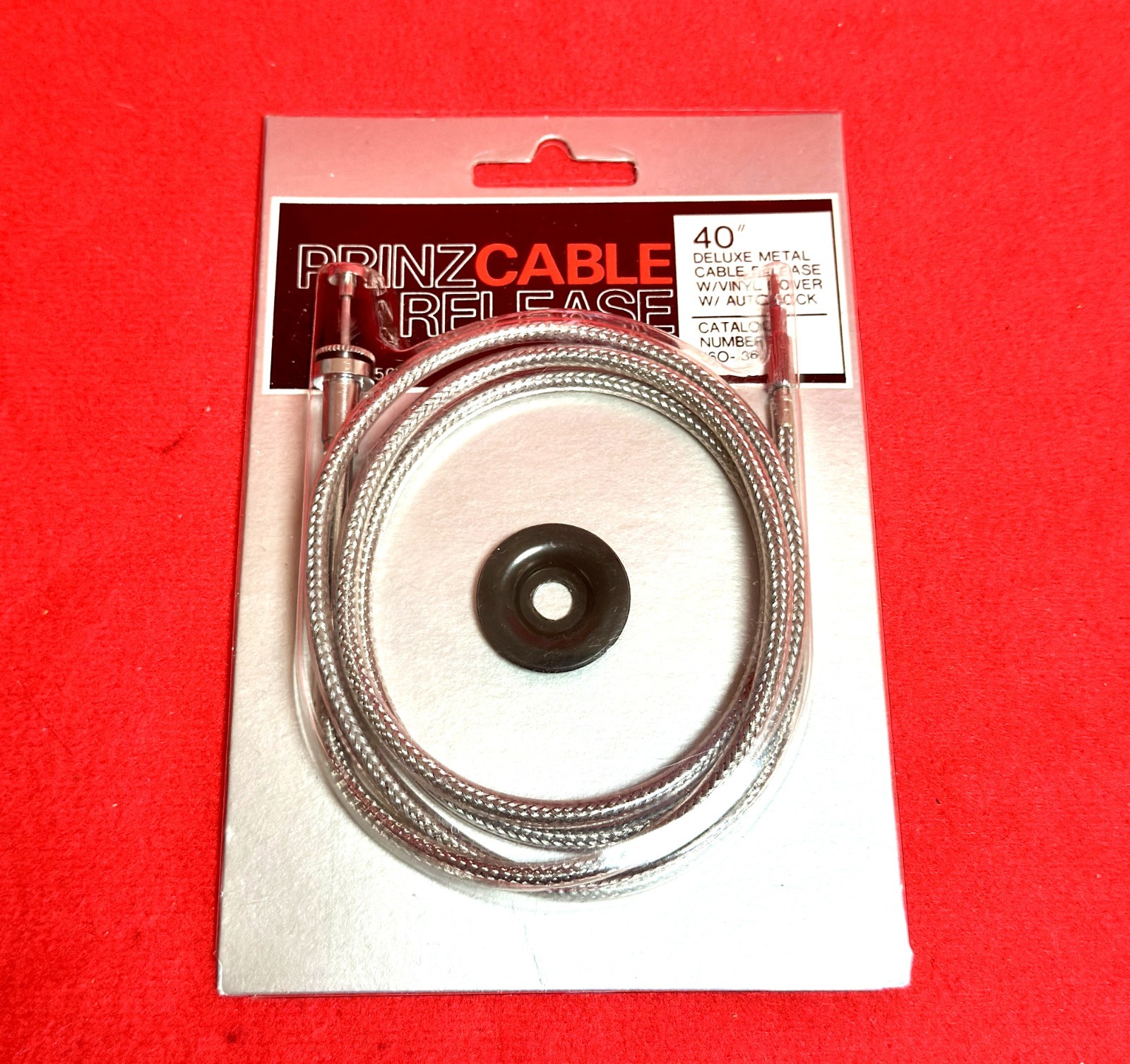 PRINZ Metal Shutter Cable Release 40" Made in Japan Vintage, Brand New!