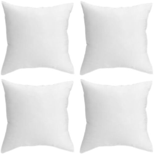 18 x 18 Throw Pillow Insert - Pack of 4 White, Down 18" x 18" (Pack of 4)