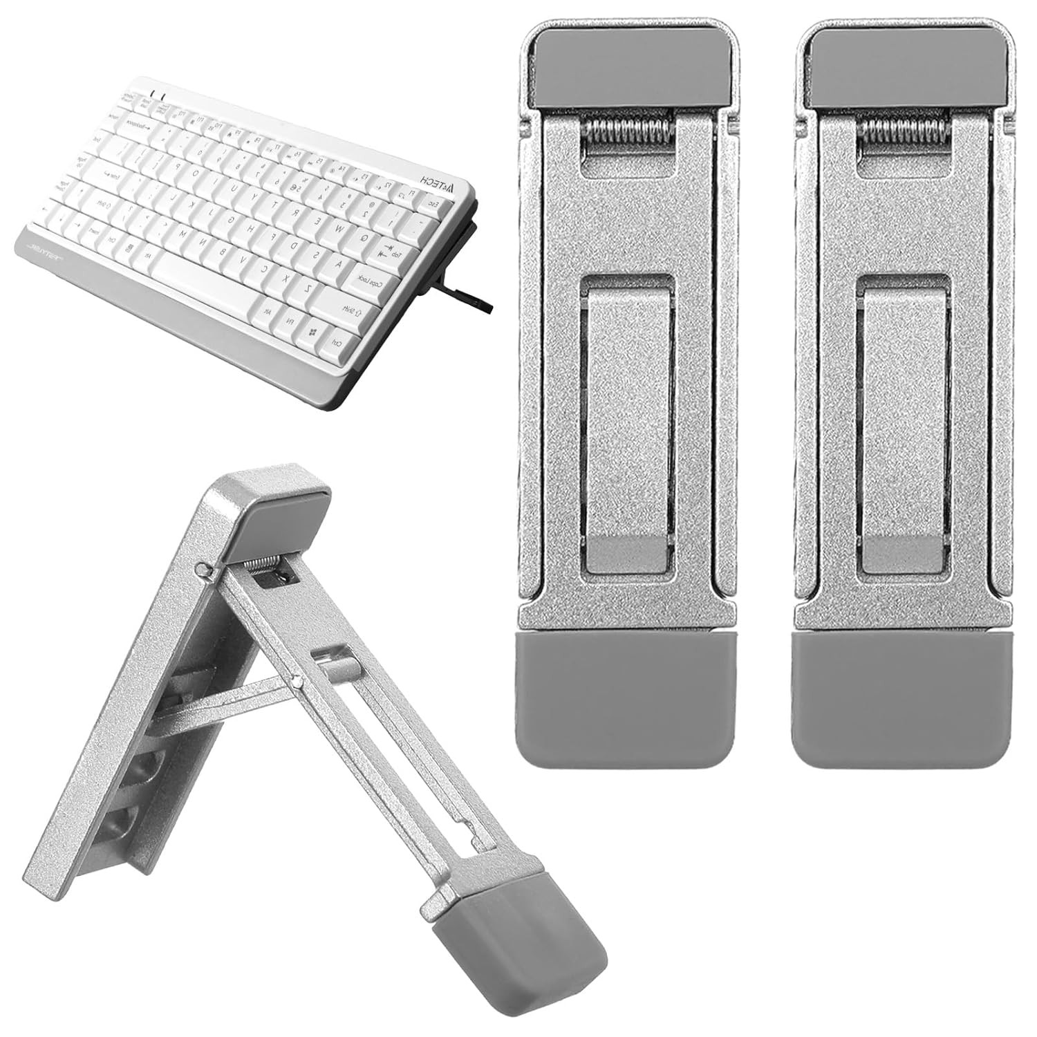 2 Pcs Keyboard Riser Laptop Stand Feet Adhesive Portable Tilt Wedge Holder