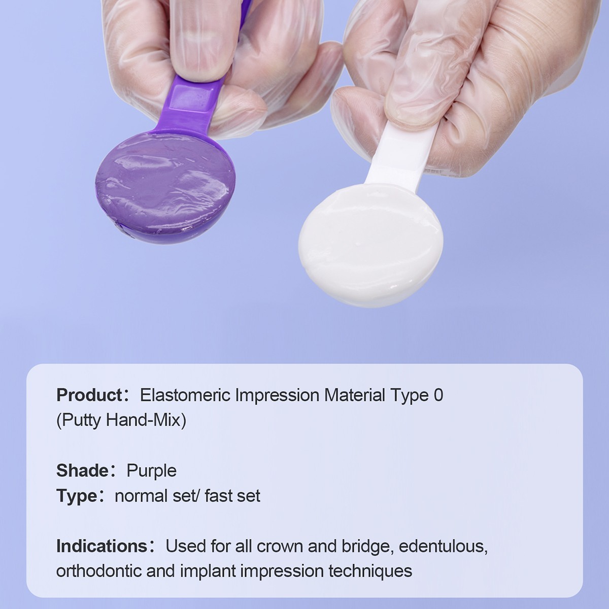 Dental Impression Material Impression Kit Putty Silicone Rubber Elastomeric Type