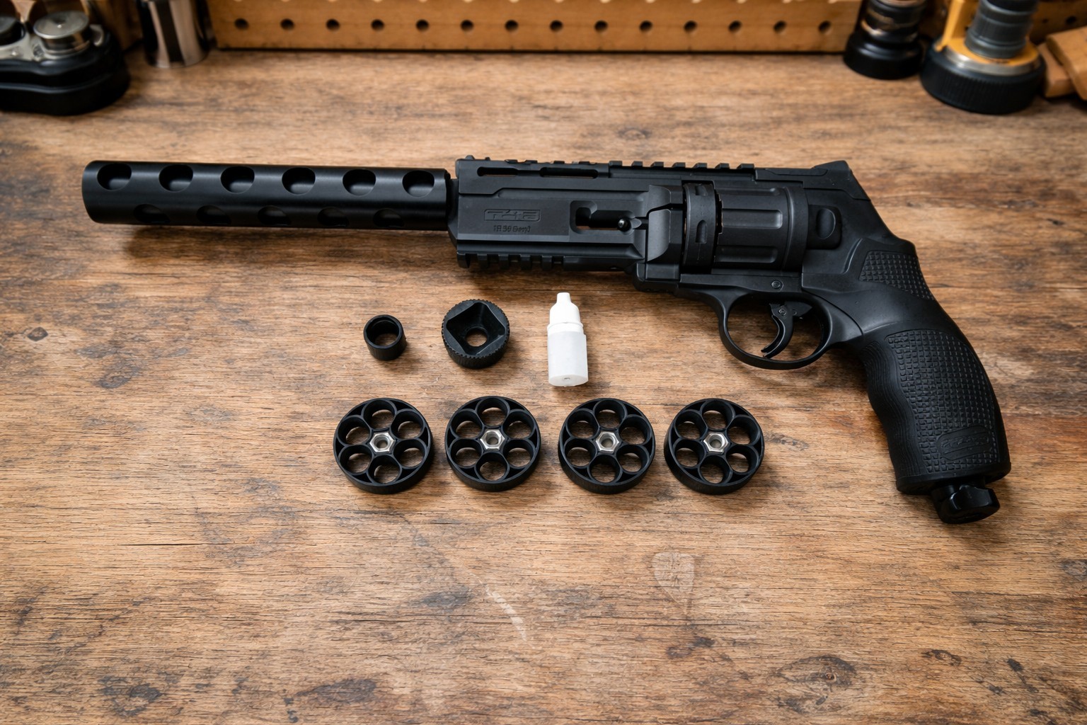 Umarex T4E (2292176) TR50 GEN2  Paintball Revolver -  Up To 32J - Barrel Upgrade
