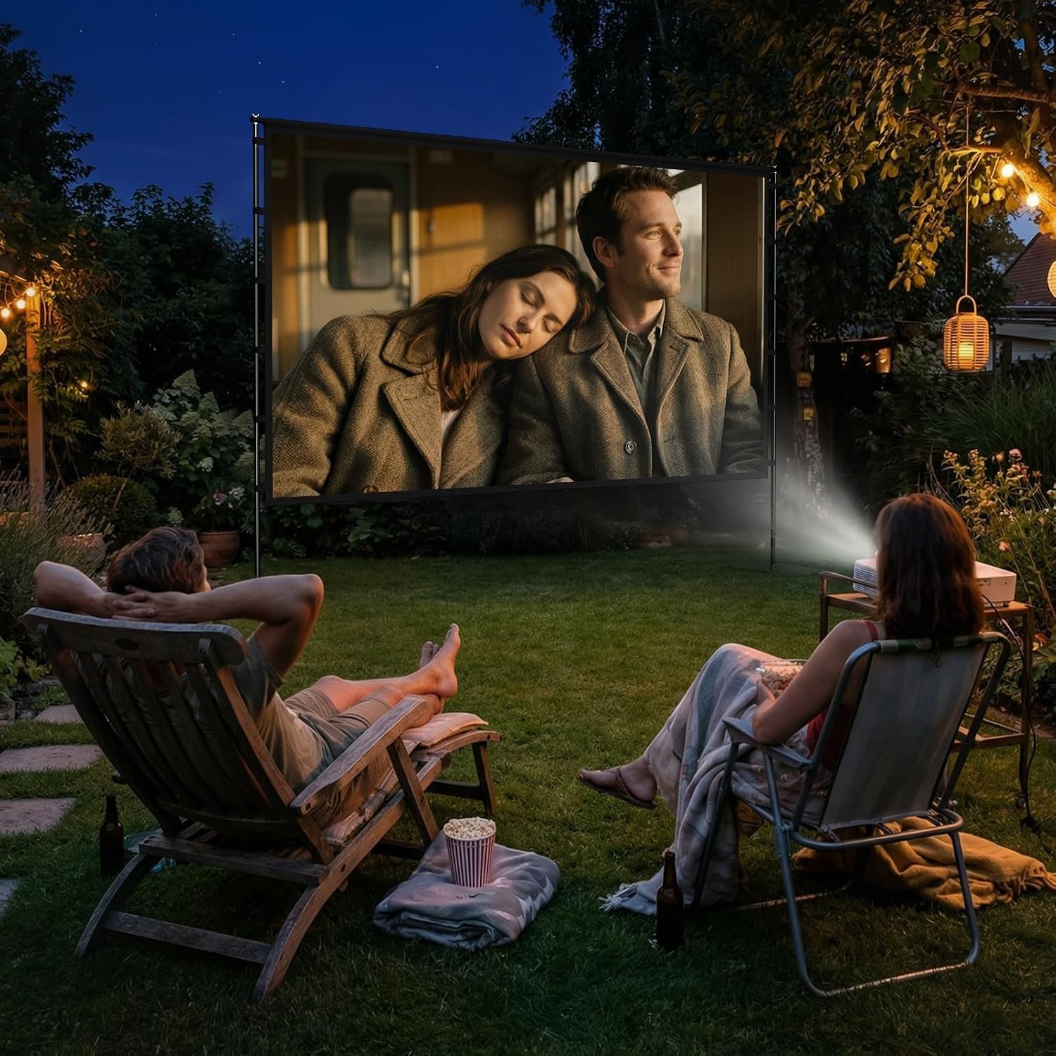 120 Inch Outdoor Projector Screen with Stand