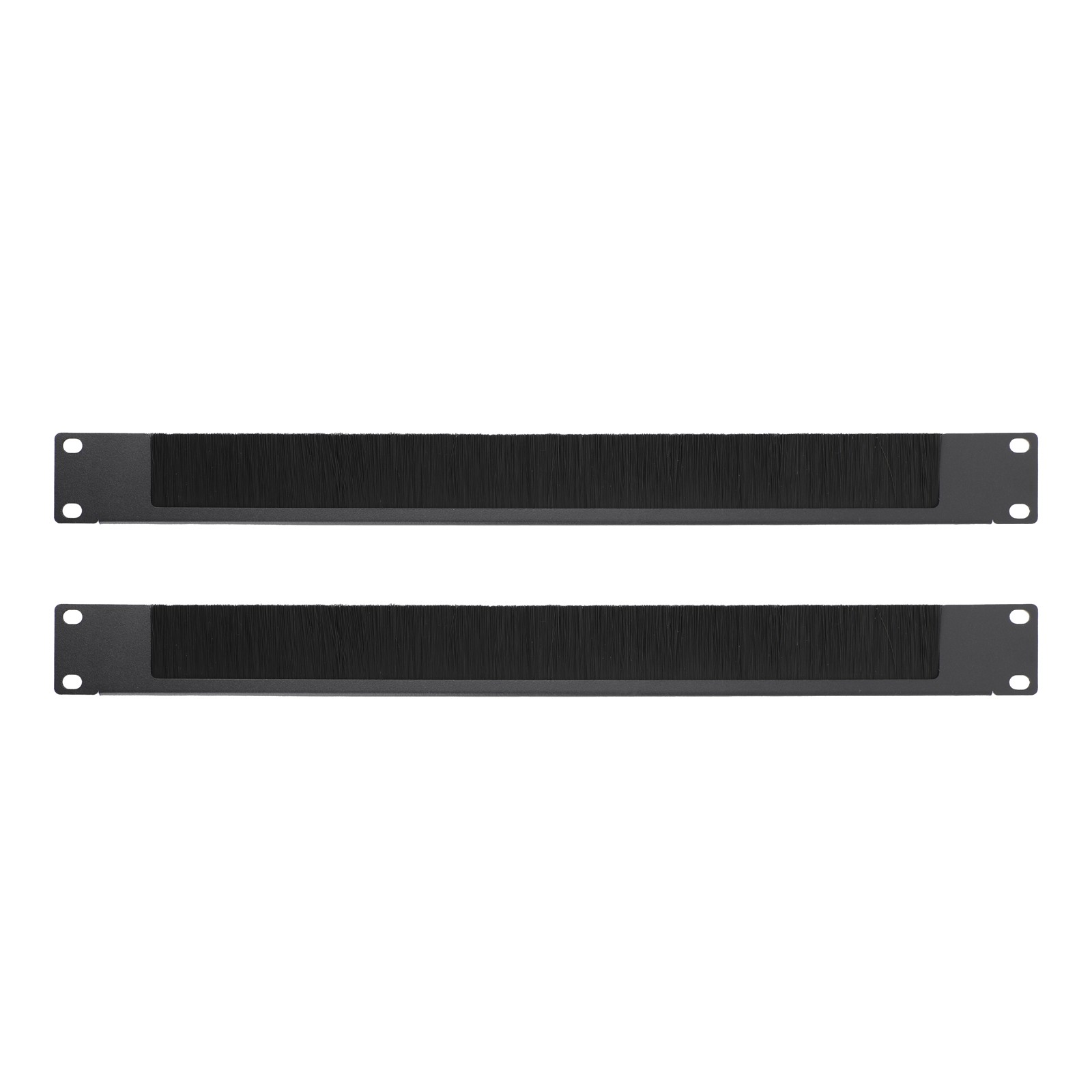2-Pack 1U 19” Rack Mount Network Cable Tidy Brush Panel Bar Disassembled