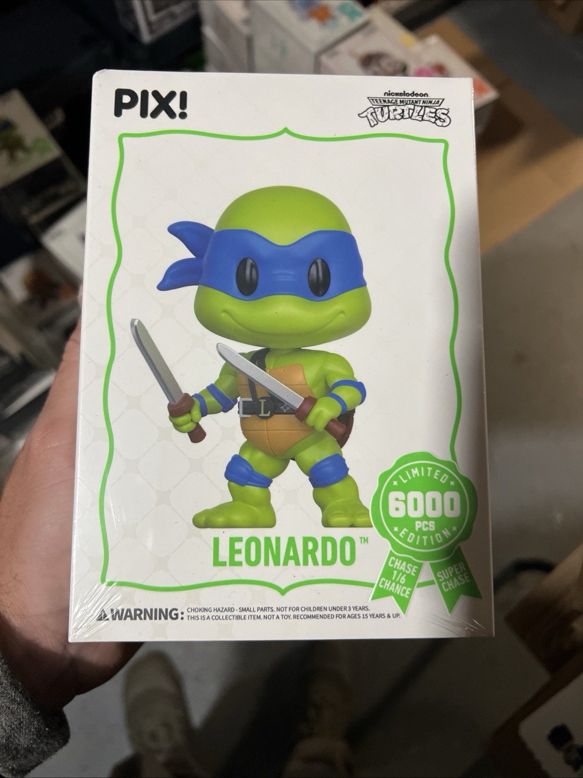 Thrilljoy Pix! Leonardo Sealed Teenage Mutant Ninja Turtles Chance At Chase!