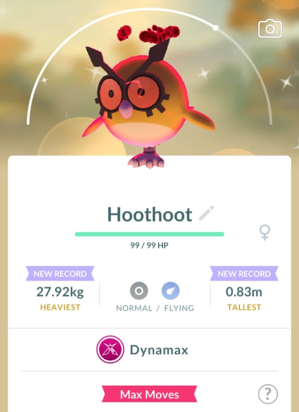 Pokémon Shiny Dynamax Hoothoot - Read Description