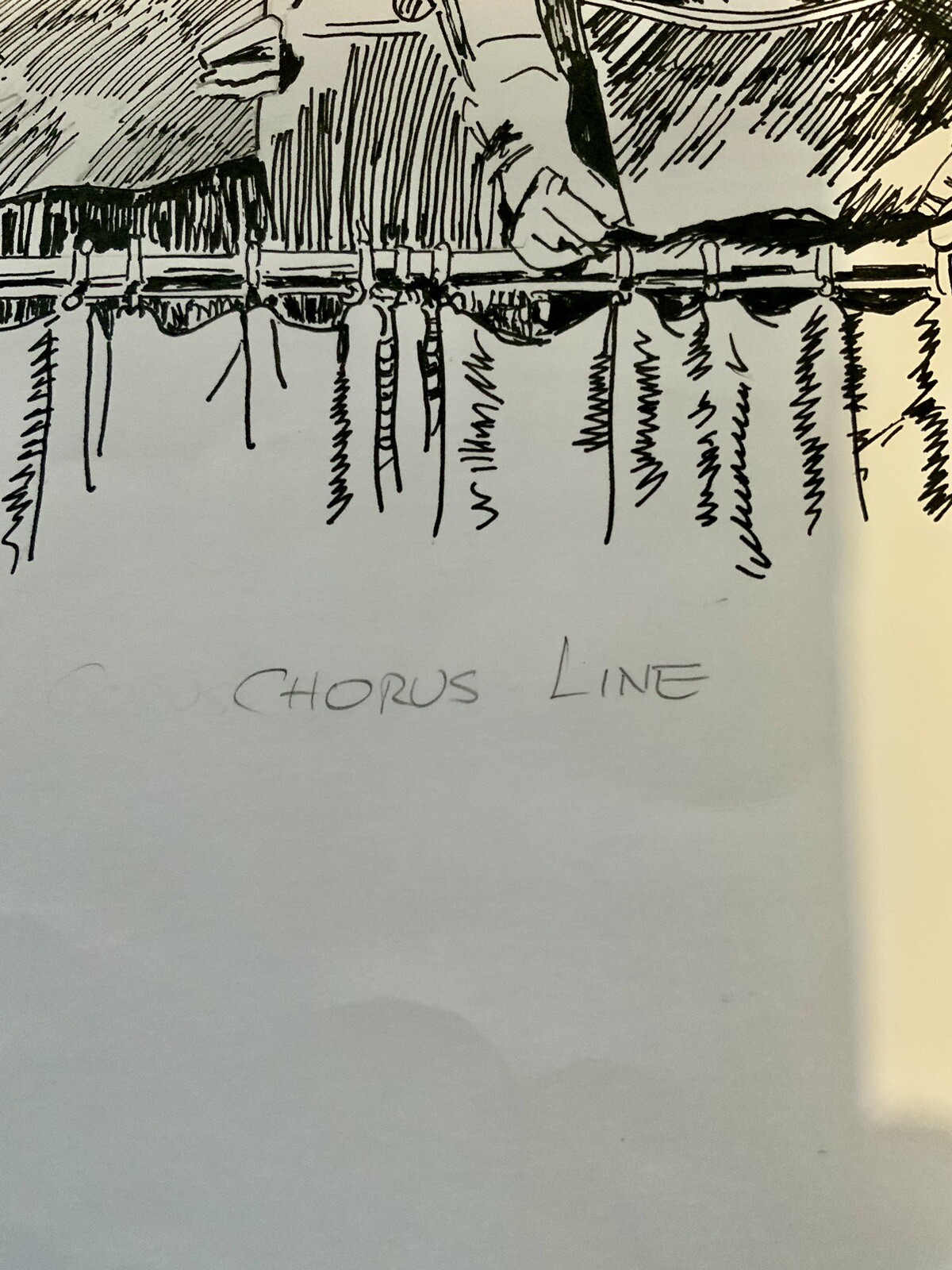 Original “CHORUS LINE” Drawing Ink.