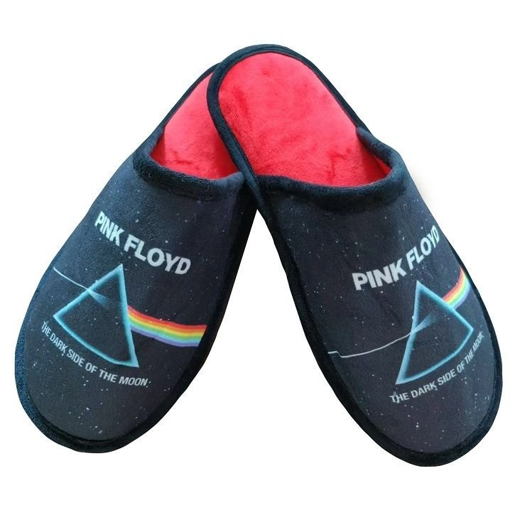 Pink Floyd New Slippers Shoes One Size Fits Most Dark Side of the Moon Slipons