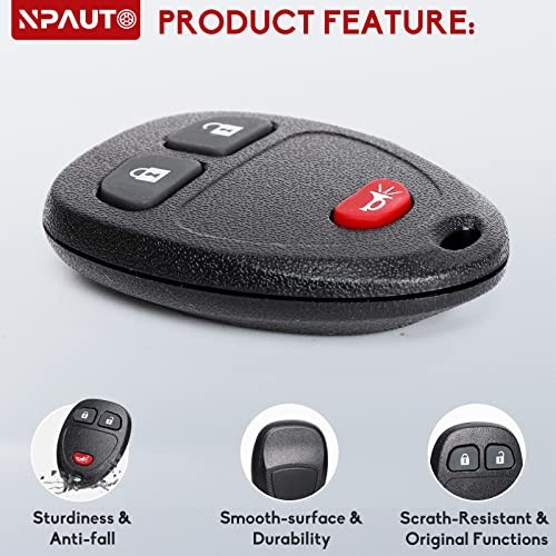 2Pcs Key Fob with Ignition Key Replacement for Chevy Silverado 1500 2500